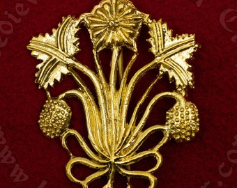 Heraldic Badge of the Stafford Family. Pilgrim pin was used for a hat or a cloak and for Renaissance costumes in the 15th century.