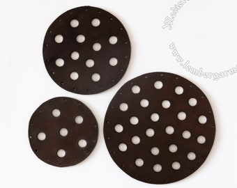 Leather Spacer for arrows, insert for a medieval bag - quivers for archery. 14-th century reenactment.