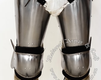 Hardened leg protection for Buhurt International/IMCF steel fights. Medieval full contact combat hips / or a set of hips and greaves.