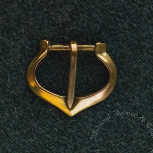 Replica di una fibbia medievale (15 mm) da London Archaeology. Fibbia della cintura o armatura medievale.