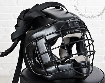 Soft Armor Helmet for medieval Buhurt International/IMCF training. Steel combat training equipment for adults and children.