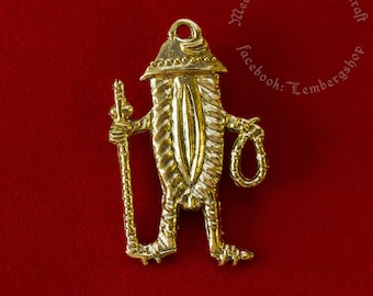 Ironic Medieval Pilgrim Badge &quot;The pilgrim Vulva&quot;. Replica of the badge from the XIVth century.