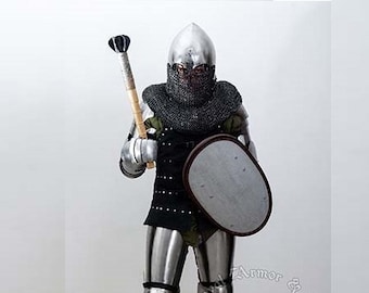 Buhurt set  "Footman with Nasal Bascinet". A lightweight armor set for runners, Ukrainian quality for Buhurt International, IMCF, WMCF.