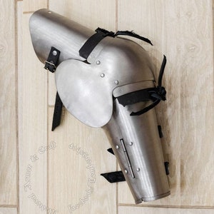 Titanium Arms set with floated elbows for Buhurt. Late medieval hands were set for Buhurt International, BL, ACL, and IMСF.