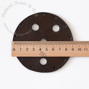 Leather Spacer for arrows (6 holes), insert for a medieval bag - quivers for archery. 14-th century reenactment.