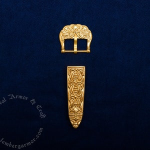 Viking casting belt set replica 10th century, Sweden. Suitable for a strap width of 18-22 mm