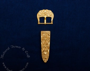 Viking casting belt set replica 10th century, Sweden. Suitable for a strap width of 18-22 mm
