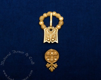 Medieval casting belt set replica 14th-15th centuries, England. Suitable for a strap width of 20 mm