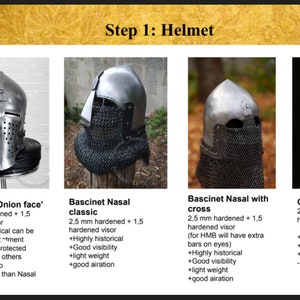 Full set of knight armor Footman.Buhurt medieval armor, Ukrainian quality. HMB,IMCF, WMSF. Perfect for beginners from the helmet to shoes. imagem 9