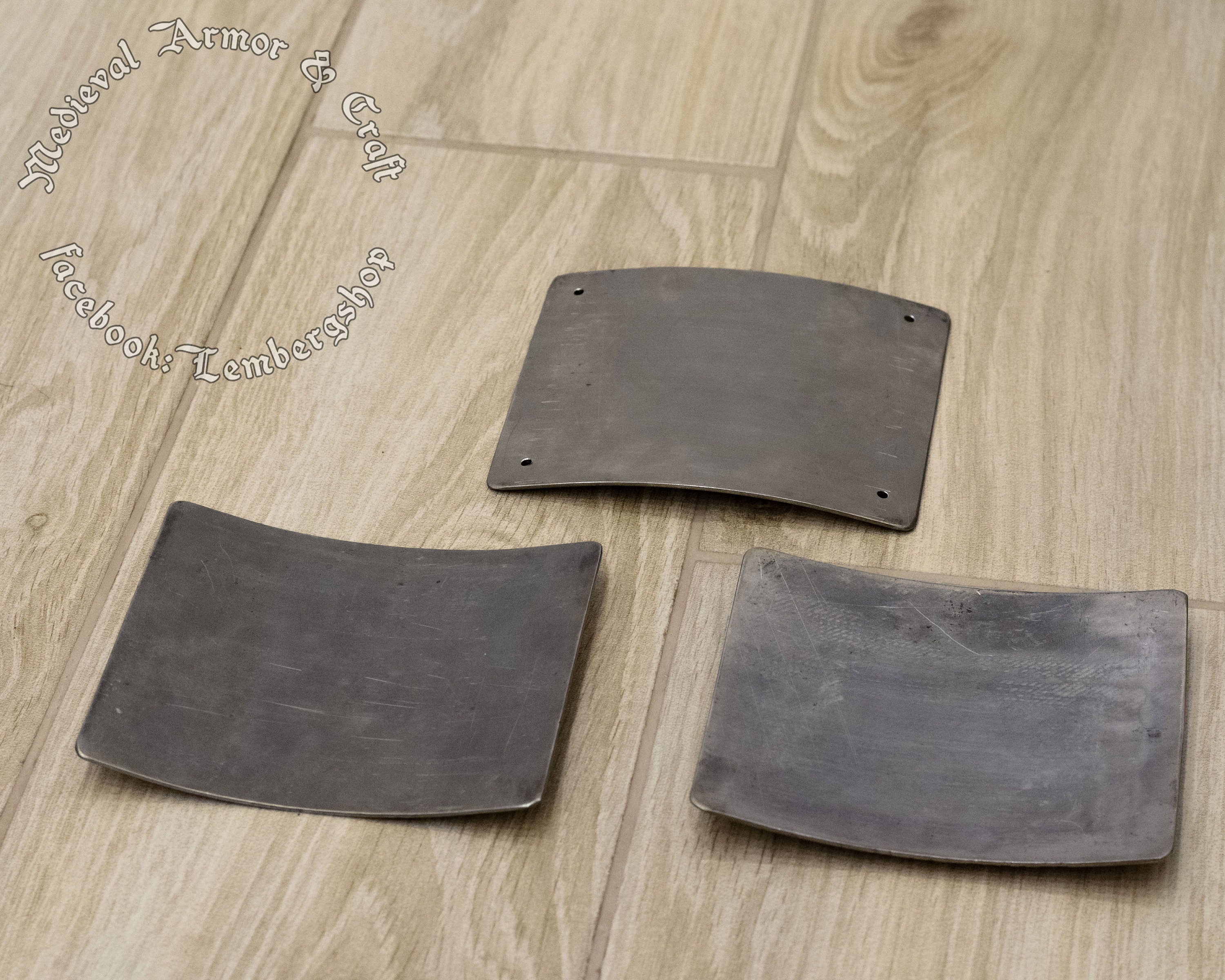 Titanium plates set for Medieval armor HMB IMCF. Etsy