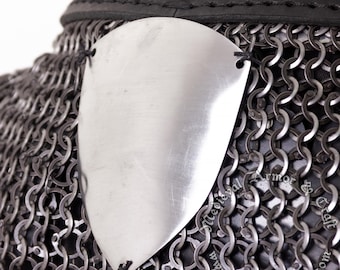 Triangular Steel Rondel Plate for Helmet or Mail Protection.