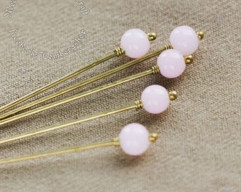 5prc set Pins for dresses historical reenactment costume and SCA the Hairpins  13-15 century Blue medieval pins for a headdress,