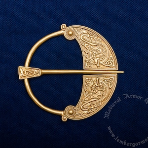 Celtic fibula with dragon. Viking brooch - a great gift to a dedicated re-enactor or a historian.