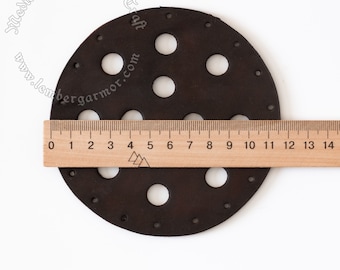 Leather Spacer for arrows (12 holes), insert for a medieval bag - quivers for archery. 14-th century reenactment.