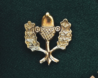 An Acorn Medieval badge replica. Pilgrim pin for a hat or a cloak, for Renaissance costume 14th - 15th centuries.