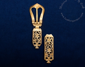 Medieval casting belt set replica 14th-15th centuries, Germany. Suitable for a strap width of 18-20 mm.