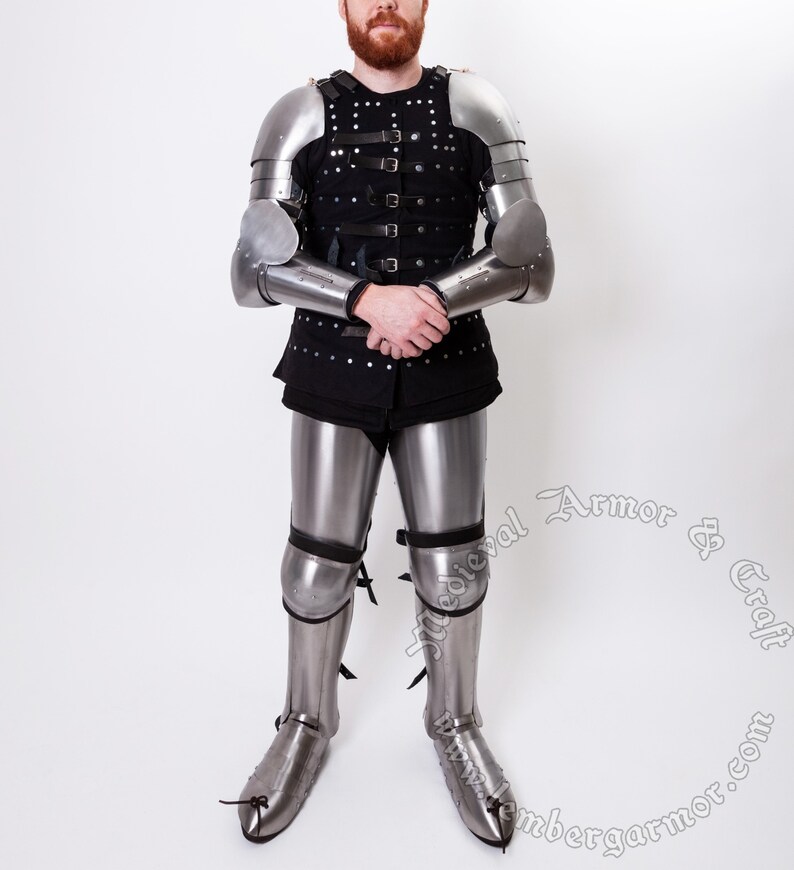 Full Set of Knight Armor titanium Footman. Buhurt Etsy