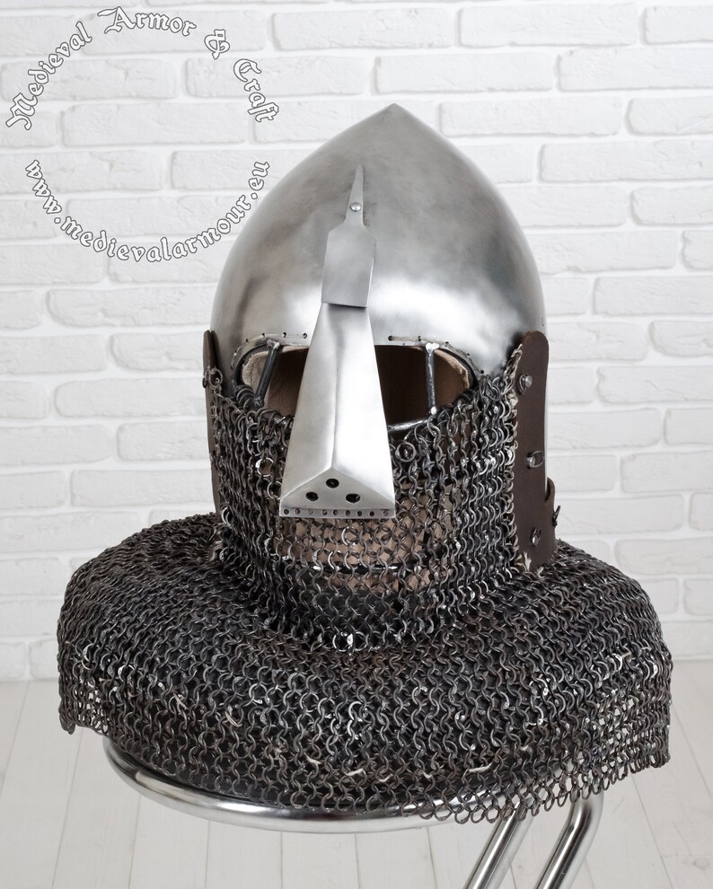 Medieval Helmet. Nasal/Bretache Helmet for Etsy