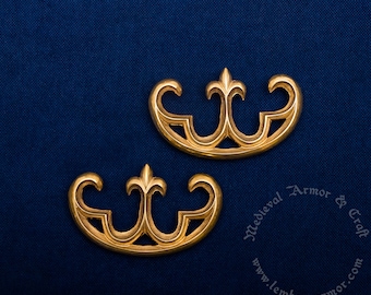 A mount(pairs) for a belt pouch of Dordrecht type, Holland, 15 c. A great gift to a dedicated re-enactor or a historian.