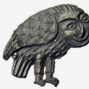 Owl Medieval badge replica. Pilgrim pin for a hat or a cloak, for Renaissance costume 14th-15th centuries. image 7