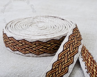 Tablet woven wool belt. Birka 22. Viking reenactment, Viking trim. Custom order with the use of 24 tablet cards.