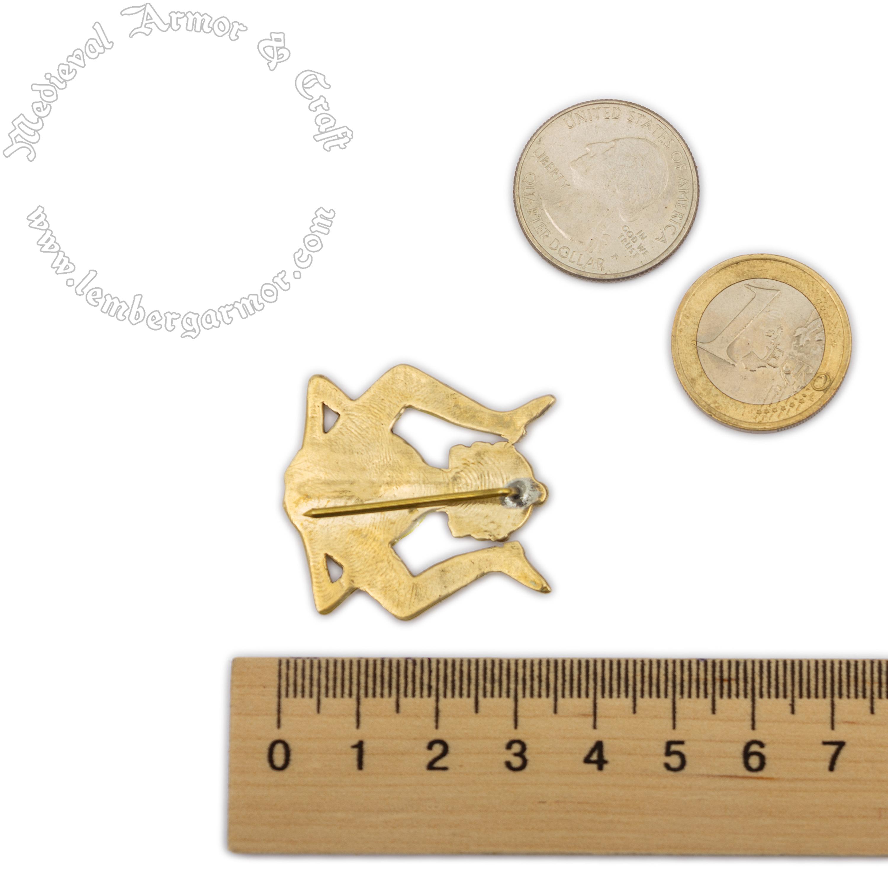Cheeky Acrobat Medieval Badge. Pilgrim Pin for a Hat or a Cloak, for ...
