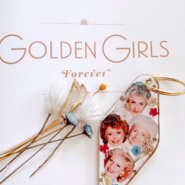 Porte-clés fleurs sauvages Golden Girls