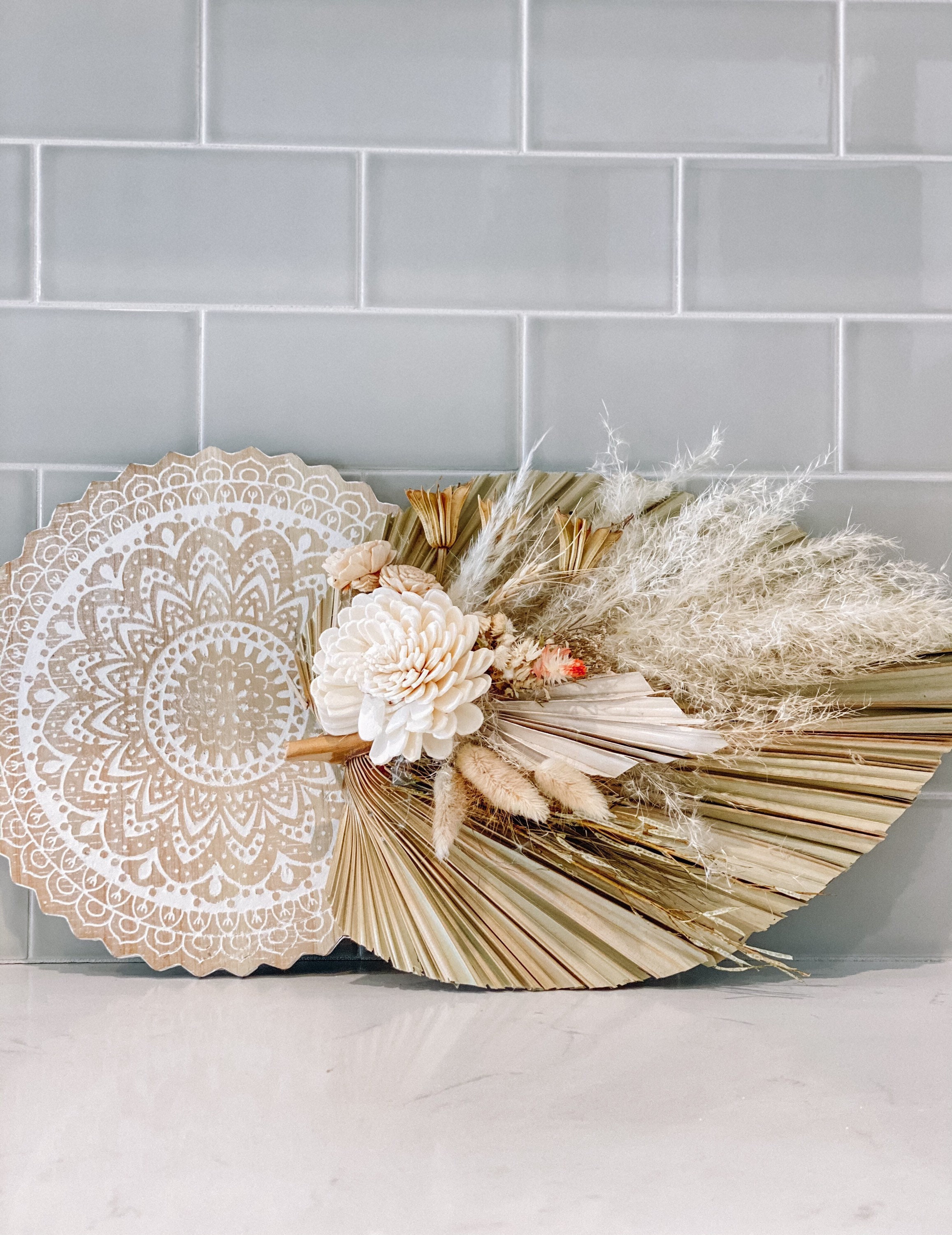 Dried floral wall hanging Etsy