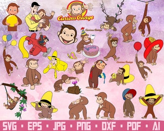 Curious George Svg Etsy