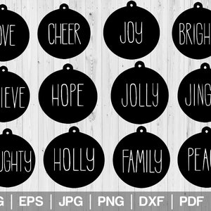 Christmas Tag SVG Christmas Gift Tags SVG Christmas Tag Bundle Gift Tag SVG Gift Tags Cricut Christmas Gift Label Holiday Gift Tag