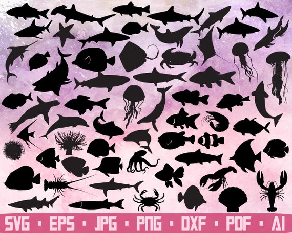 Download 63 Ocean Animals Starfish Svg Ocean Animals Svg Kids Room Etsy
