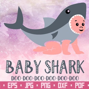 Baby shark Baby shark svg Mommy shark Baby shark party Shark svg Baby birthday Family svg Baby shower Baby printable Birthday
