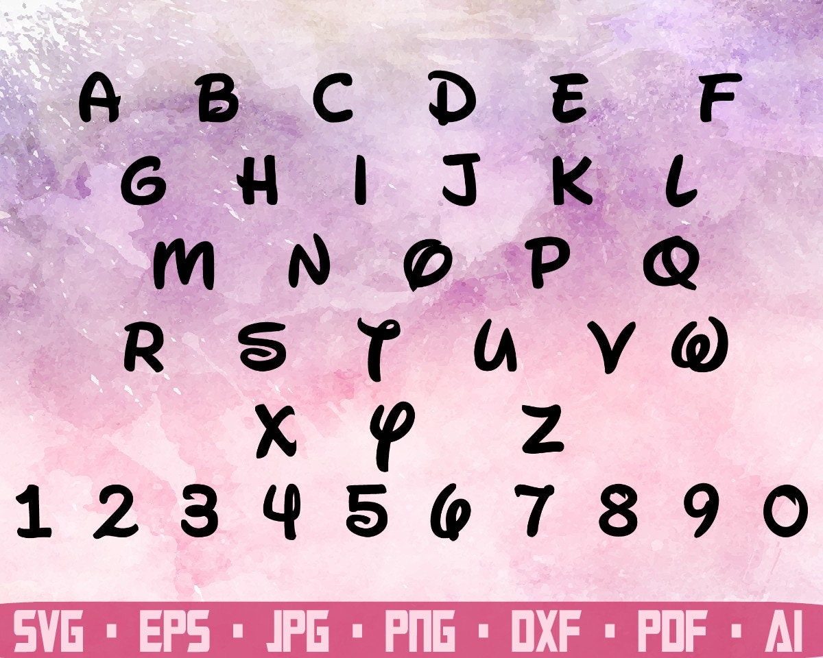 Dxf Disneyland Letters Svg Disneyland Alphabet Svg Disneyland Font Ttf