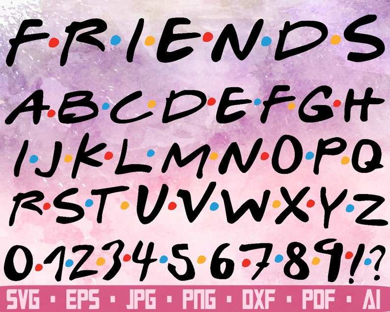 Free Free 158 Friends Svg Free Font SVG PNG EPS DXF File