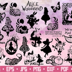 Download Alice In Wonderland Svg Etsy