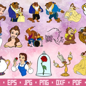 17 Belle en het beest Beast Disney Beauty SVG Paar shirts Disney prinses Prinses Disney SVG Disney prinsessen Disney clipart
