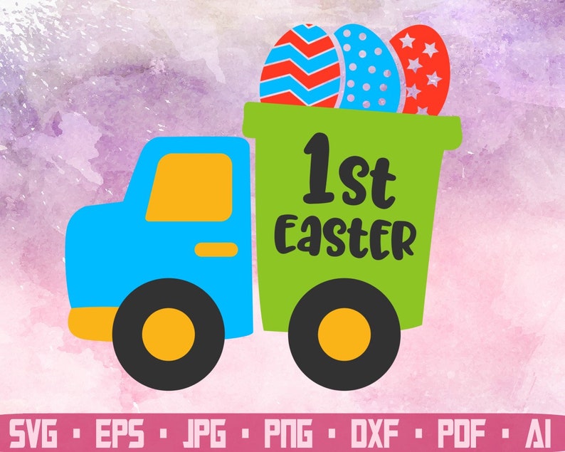 1st Easter Happy easter Eggs svg Svg Easter eggs Cut File Instant Download Bunny Svg Easter Svg Easter Cutting files for cricut