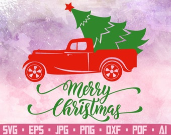 Christmas truck Christmas Tree svg Red Truck svg Red Truck Christmas svg Christmas Truck svg Christmas svg Christmas svg Files