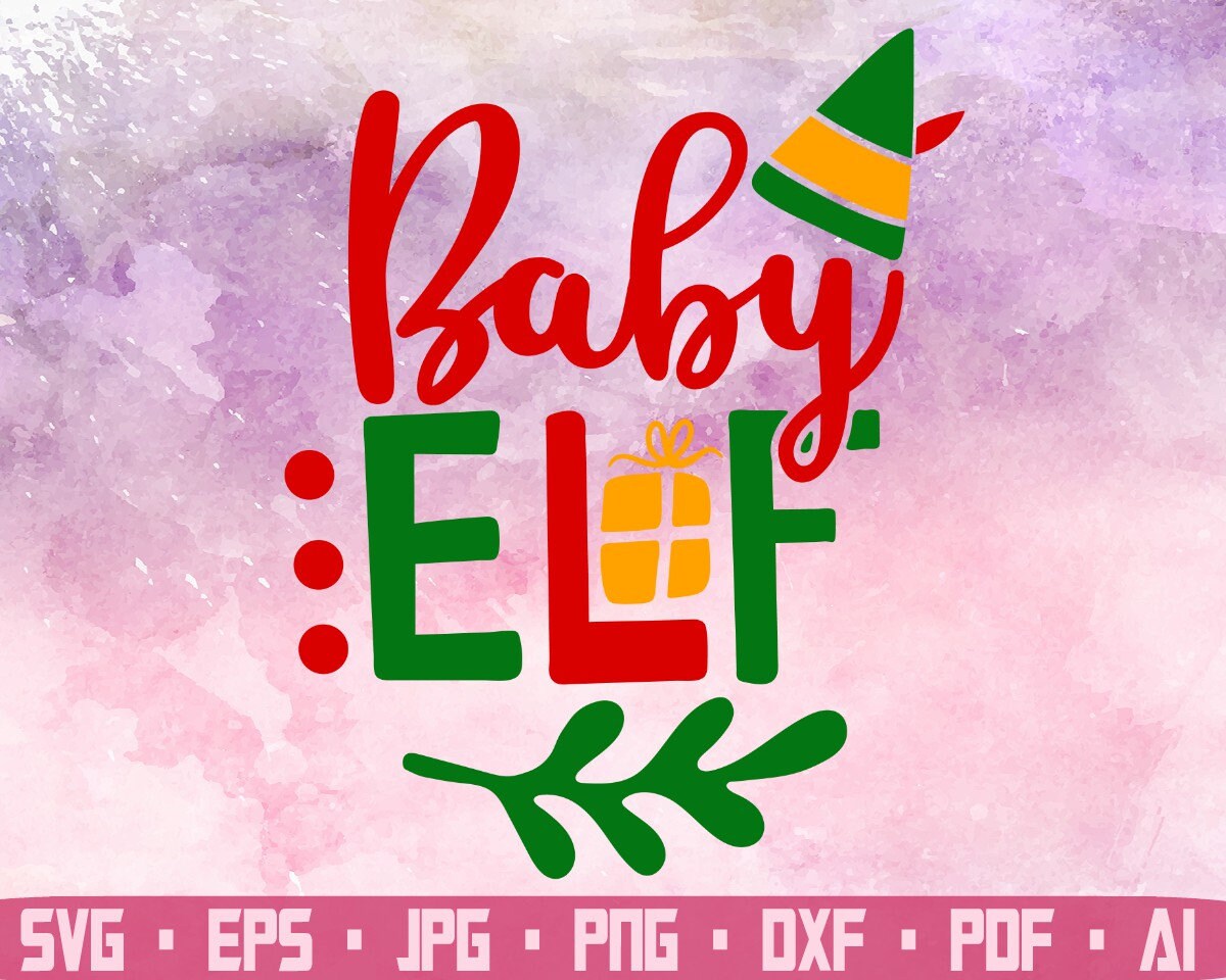 Download Baby elf Svg elf cut file Elf svg Christmas elf svg Merry | Etsy