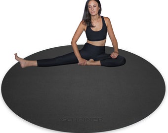 thick round yoga mat