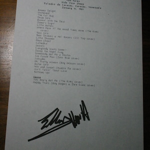 Eddie van halen autograph - Etsy 日本