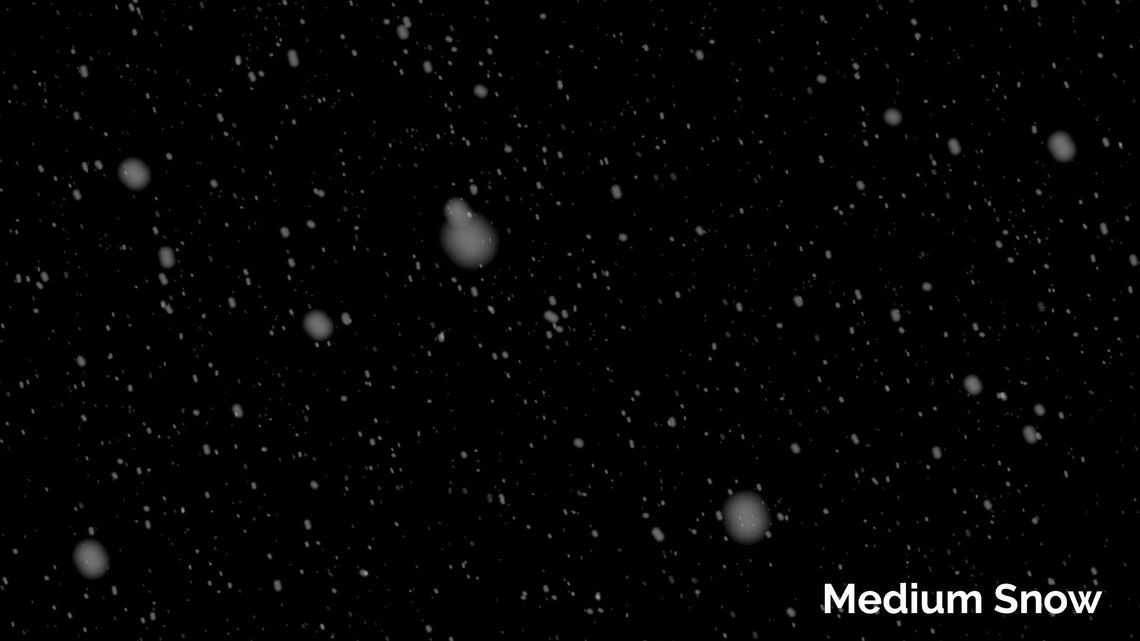 Animated Falling Snow Video Overlay for Photoshop Etsy