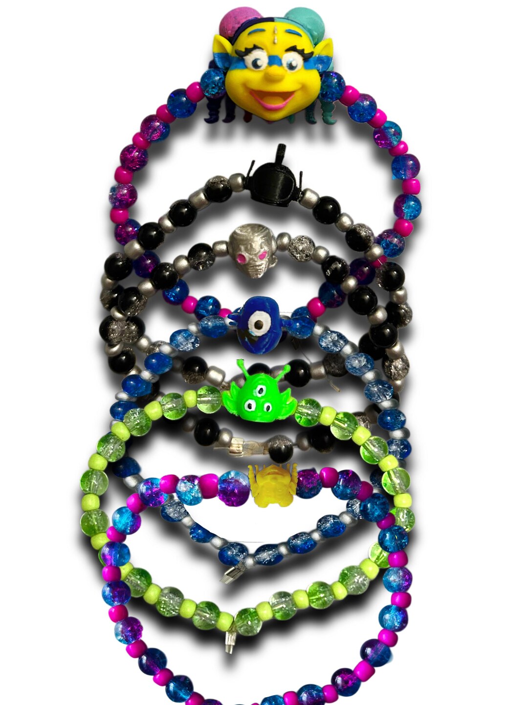 Coldplay Alien Mask Beads or Bracelet - Etsy