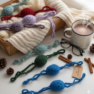 Crochet nose warmer for cold noses funny winter gift custom colors
