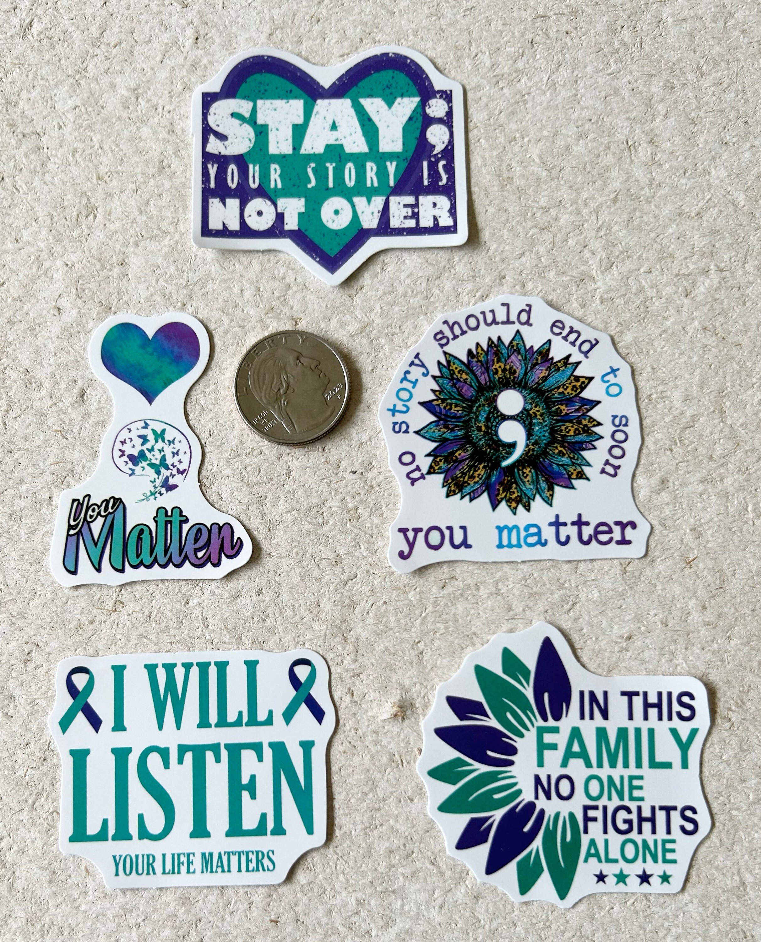 Mental Health Stickers Choose Your Pack Size Happy Mail Decal for Water ...