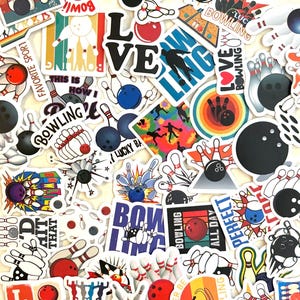 Bowling Stickers | Choose your pack size | Happy Mail | Decals for water bottles, laptops, phones, journals & scrapbooks