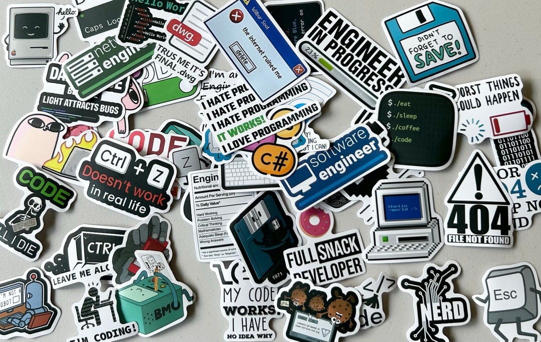 Computer Stickers | Choose Your Pack Size | Happy Mail | Decal for ...