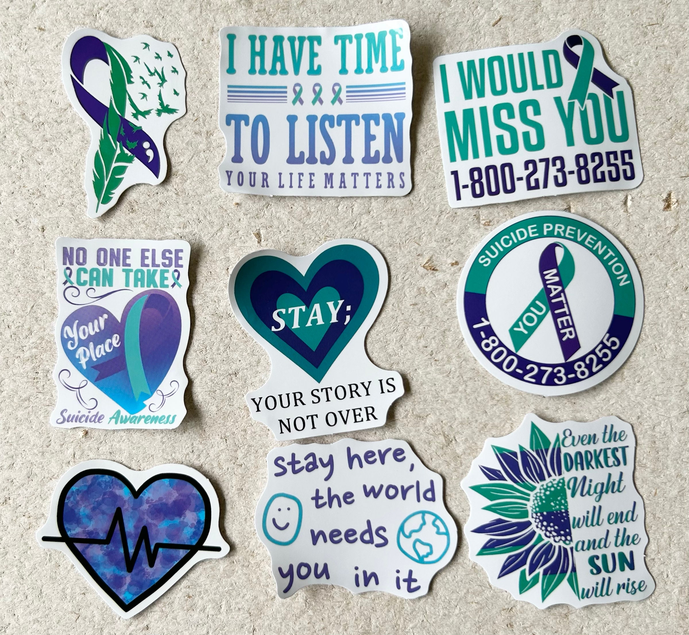 Mental Health Stickers Choose Your Pack Size Happy Mail Decal for Water ...
