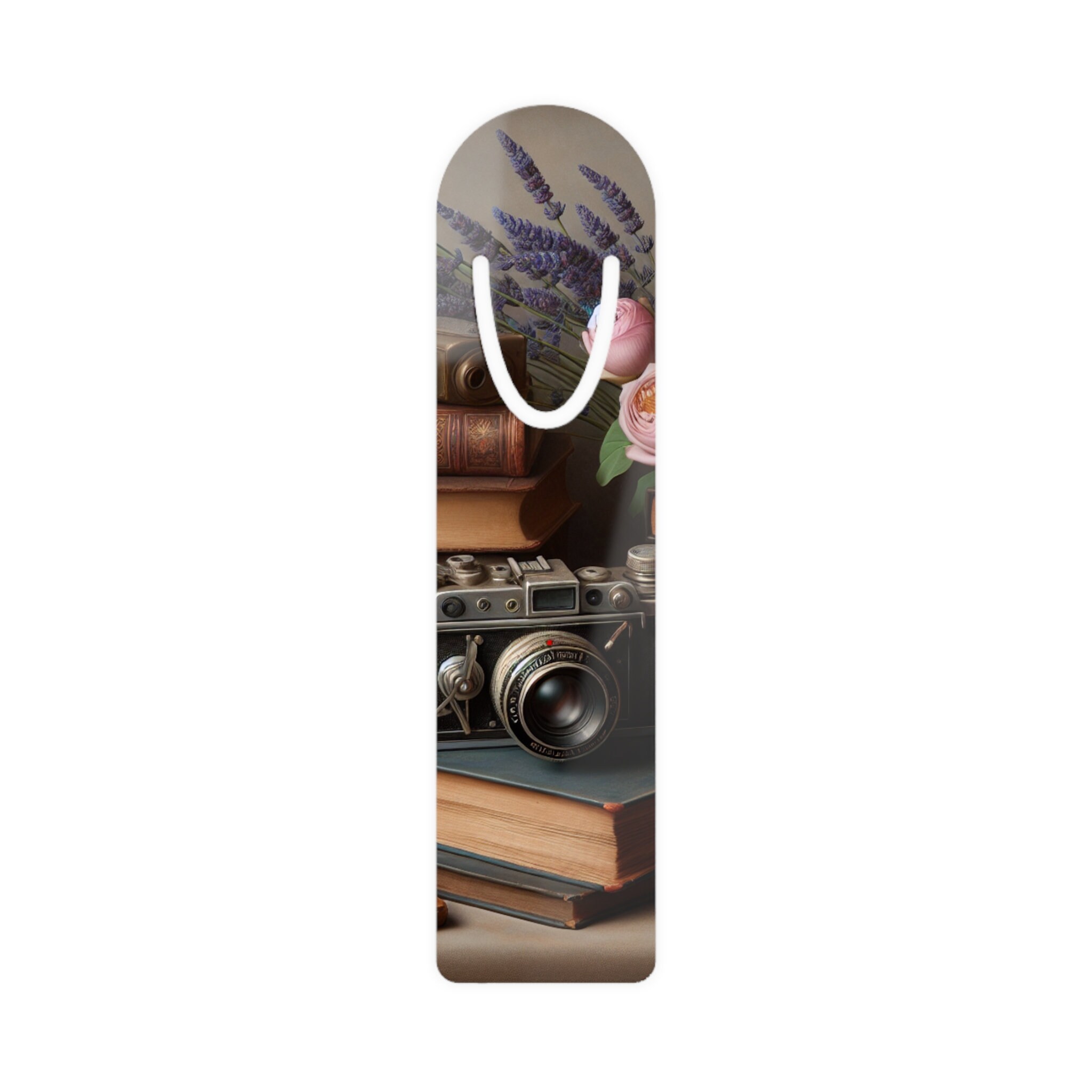 Camera Bookmark, Camera and Books, Metal Engraved Bookmark, Camera ...