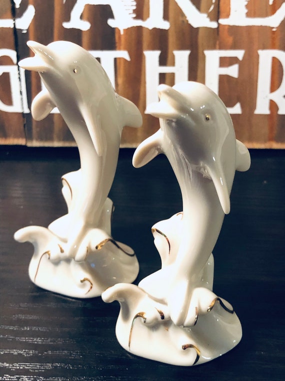 Lenox Dolphin Figurines Lenox Dolphin Collectibles Etsy